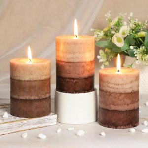 Coffee Pillar Candles