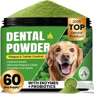 Dog Dental Powder, Dog Teeth Cleaning Powder and Cats Breath Freshener